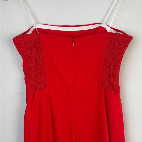 Amanda Uprichard Revolve Ivy Gown in Crimson Medium Strapless Dress Formal Dance - Picture 10 of 16